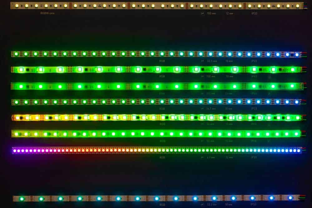 LED strips colorful RGB lights