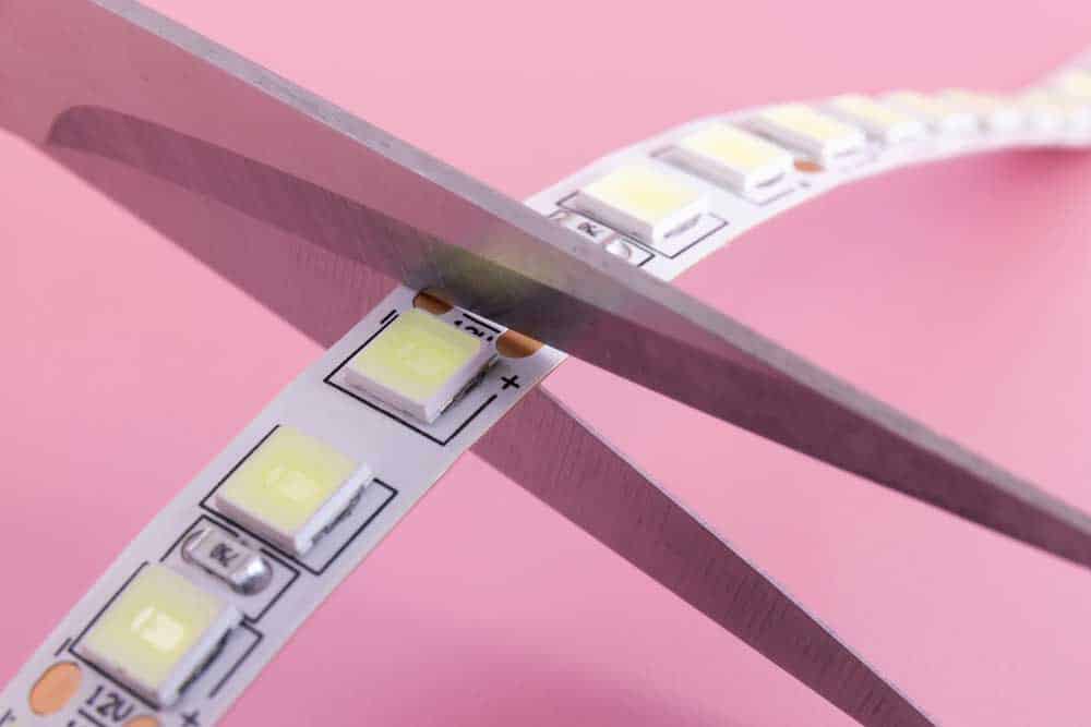 Cutting LED strip lights