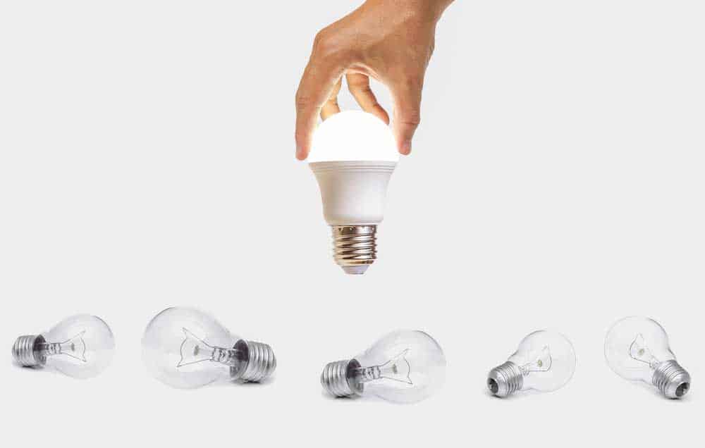 Holding a non-integrated LED light
