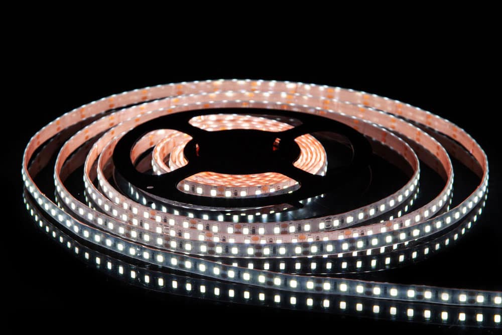 LED strip light on a reel