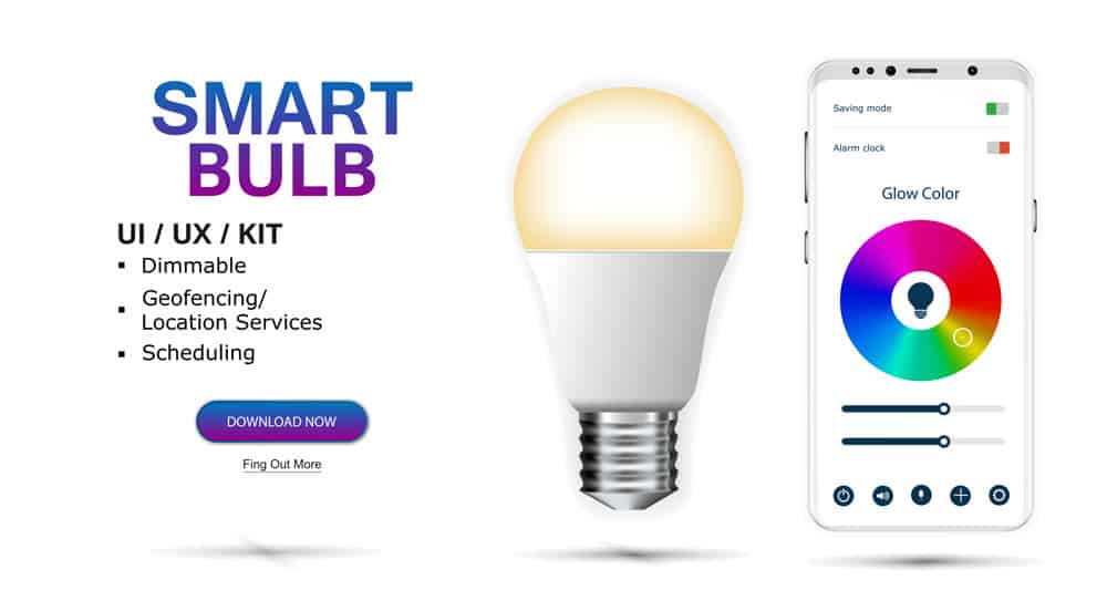 A smart light bulb