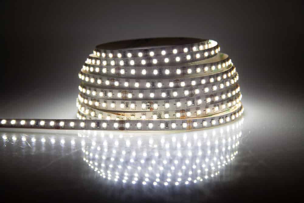Glowing LED strip lights