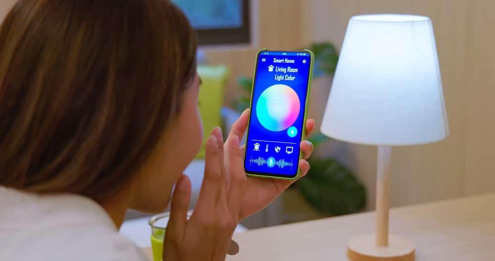 Using voice commands to control LED lights